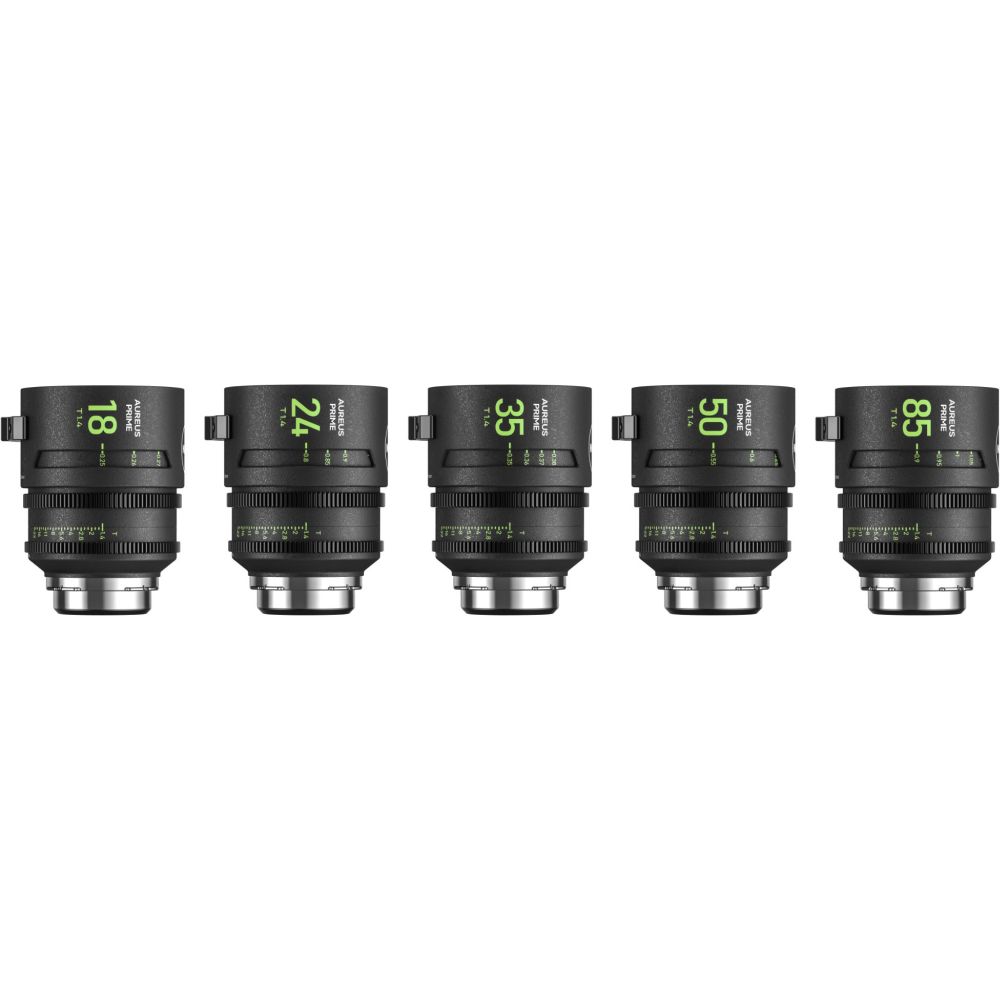 NiSi AUREUS PRIME SET PL-Mount (18/T1.4, 24/T1.4 ,35/T1.4, 50/T1.4, 85/T1.4), 1x Hardshell Case