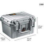 Peli 1300 Foam silver