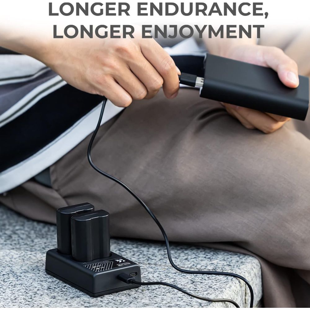 K&F Concept EN-EL15 Dual Battery Charger USB-C