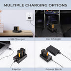 K&F Concept NP-FZ100 Dual Battery Charger USB-C