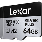 Lexar Pro Silver Plus 64GB microSDXC V30 - R205/W150MB/s
