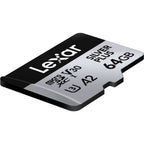 Lexar Pro Silver Plus 64GB microSDXC V30 - R205/W150MB/s