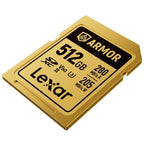 Lexar Professional Gold Armor SD Card UHS-II V60 R280/W210 MB/s IP68 – 512GB