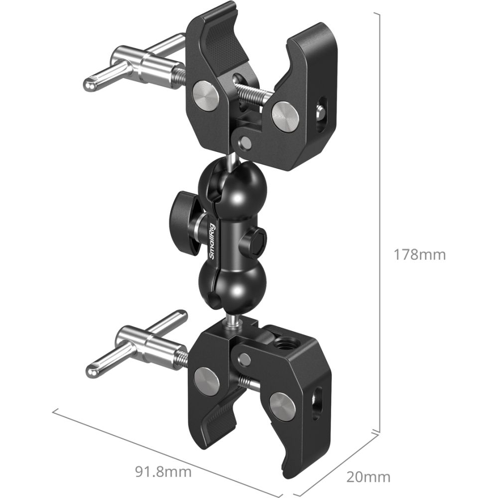 SmallRig 5331 Double Head Crab-Shaped Clamp