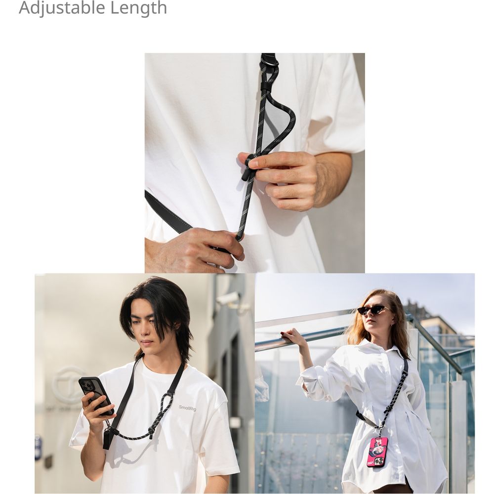 SmallRig 4989 FilMov Phone Shoulder Strap, black
