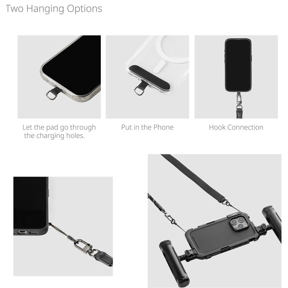 SmallRig 4989 FilMov Phone Shoulder Strap, black