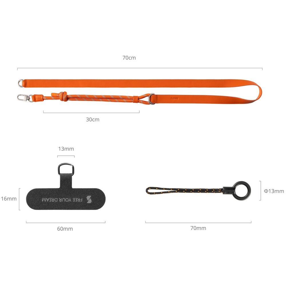 SmallRig 5300 FilMov Phone Shoulder Strap, orange