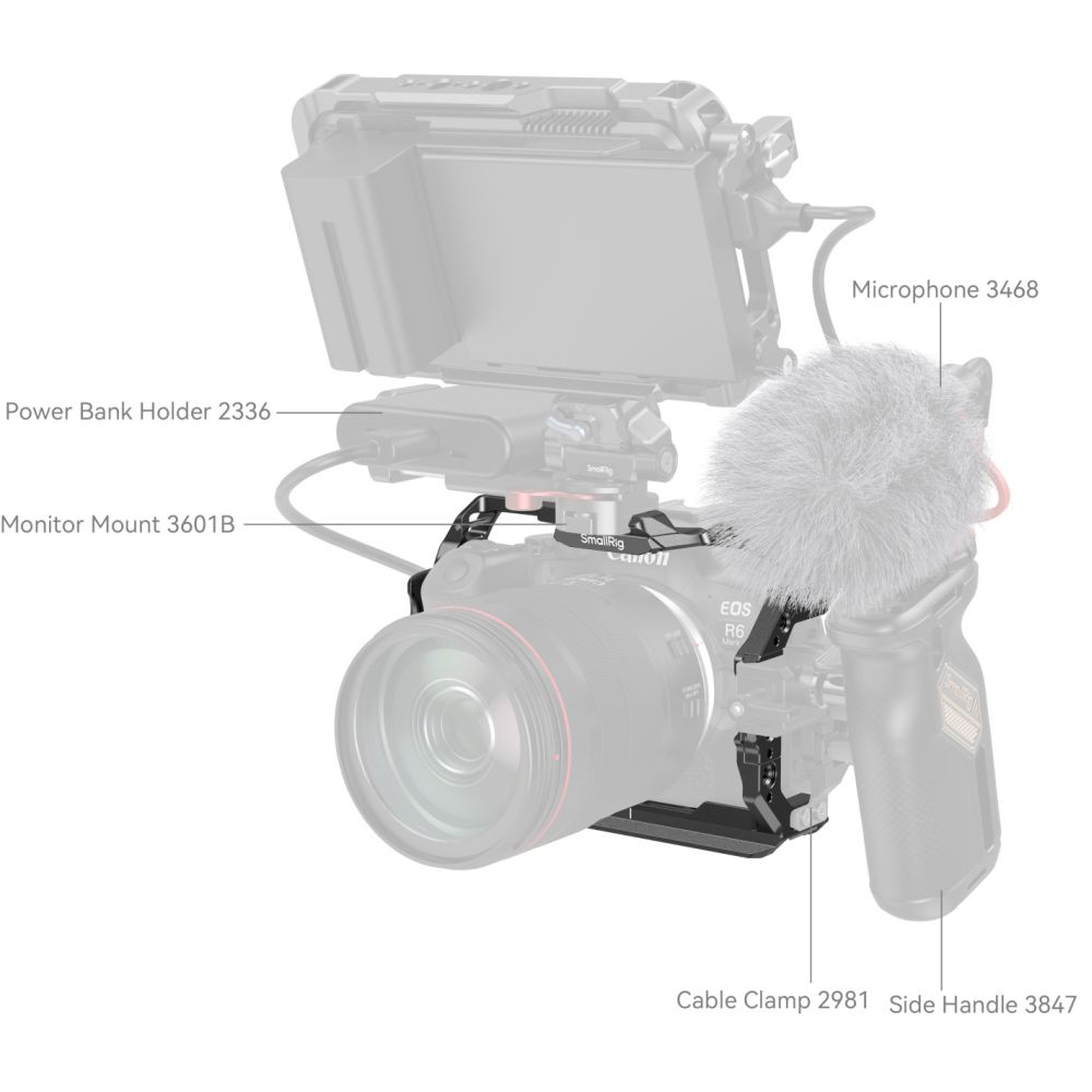 SmallRig 4159B Cage for Canon EOS R6 Mark II