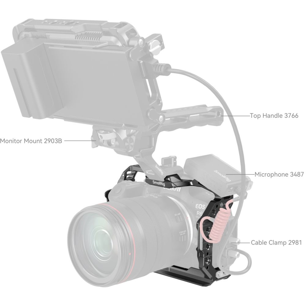 SmallRig 4159B Cage for Canon EOS R6 Mark II