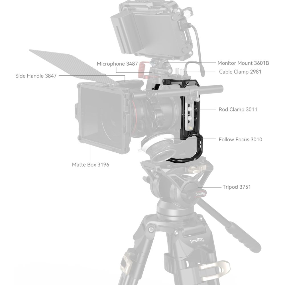 SmallRig 4159B Cage for Canon EOS R6 Mark II