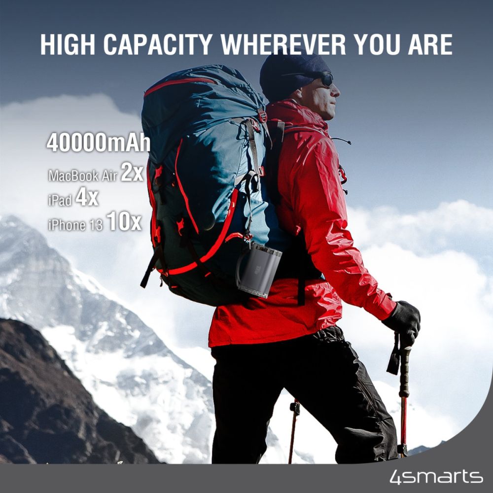 4smarts Lucid Ultra Power bank 40,000 mAh (154Wh) 100W