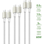4smarts USB-C Premium Cable Set 3x (3.0mtr + 1.5mtr + 0.5mtr)