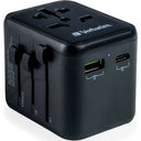 Verbatim UTA-02 Worldwide Travel Adapter + USB-A & USB-C