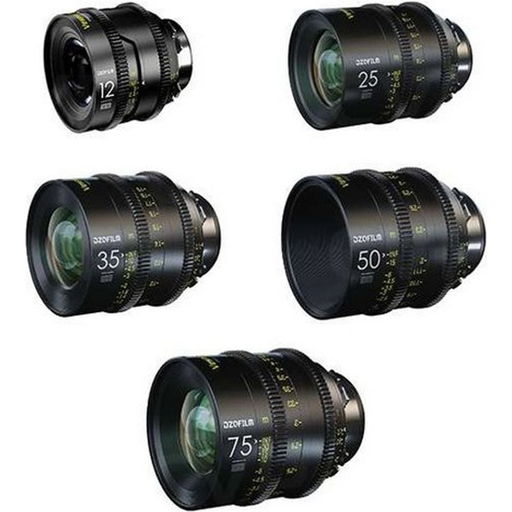 DZOFilm Vespid Prime 5-lens Kit - PL & EF mount (12/25/35/50/75mm T2.1) with Case