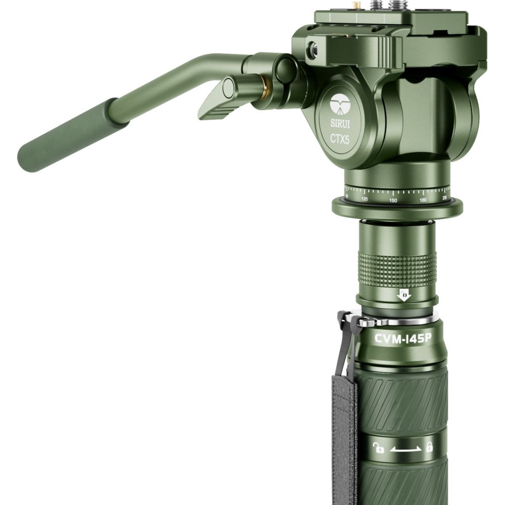 Sirui Rapid Monopod CVM-145P Video set with CT5X head