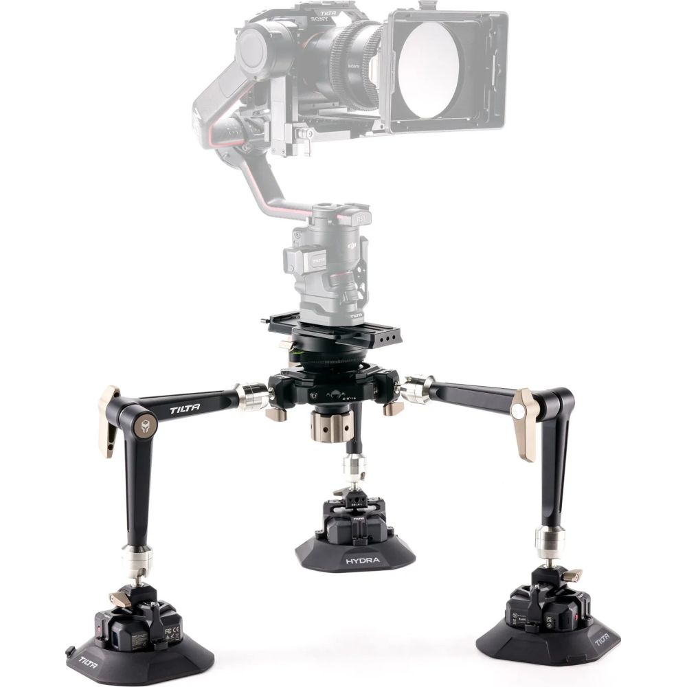 Tilta Hydra Articulating Car Mounting System with Electronic Suction Cups with battery