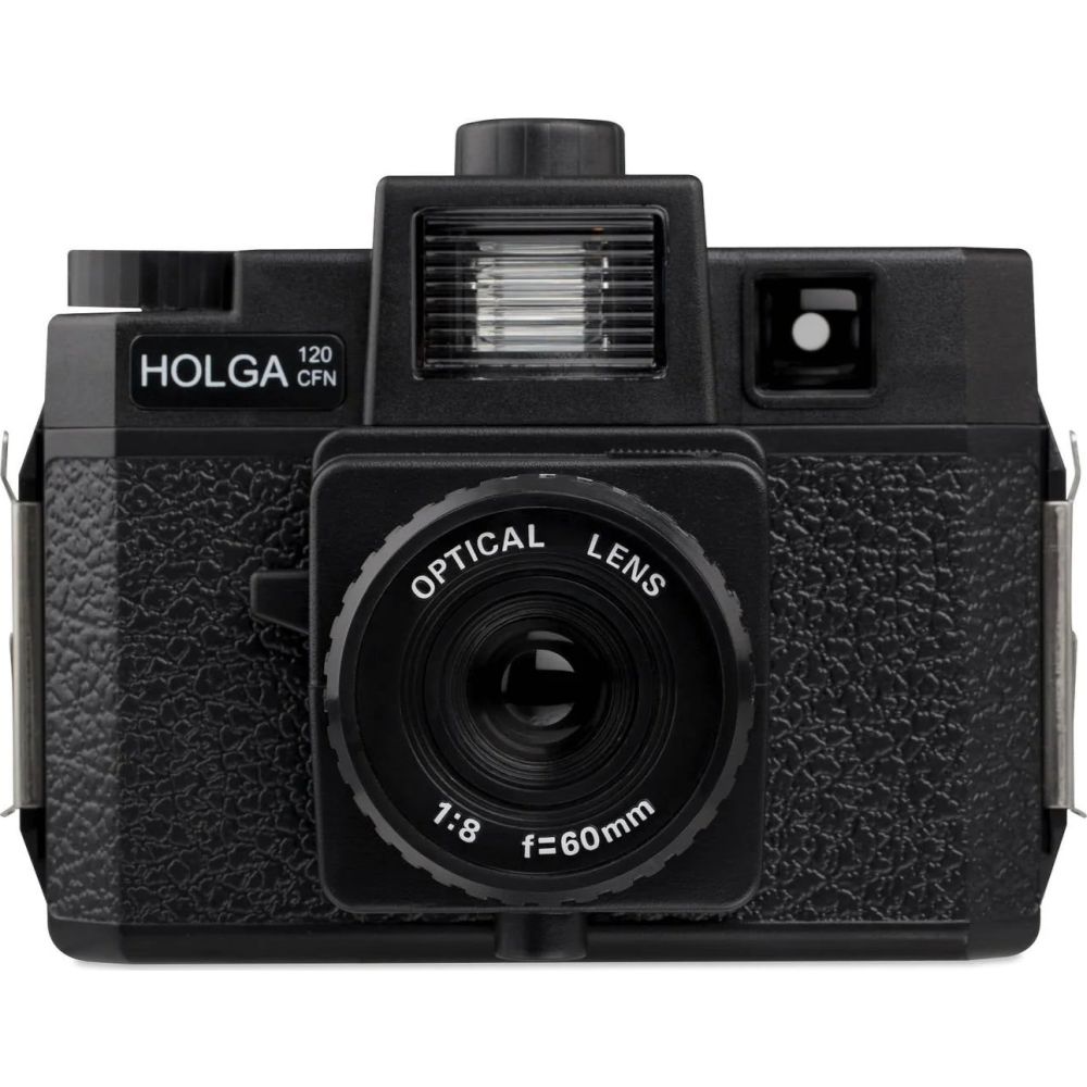 Holga 120GCFN roll film Camera optical glass lens, black