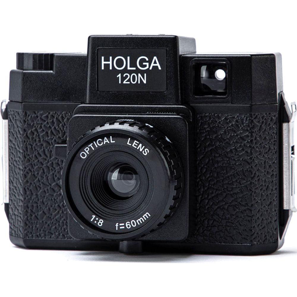 Holga 120N roll film Camera set optical glass lens (incl. B+W film)