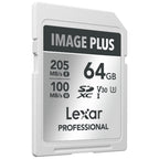 Lexar Image Plus SD Card UHS-I V30 R205/W150 MB/s - 64GB