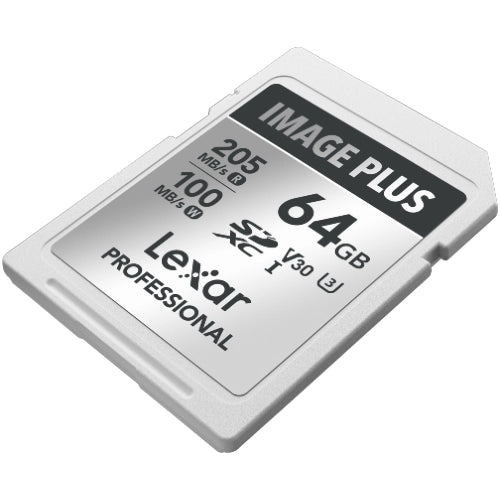 Lexar Image Plus SD Card UHS-I V30 R205/W150 MB/s - 64GB