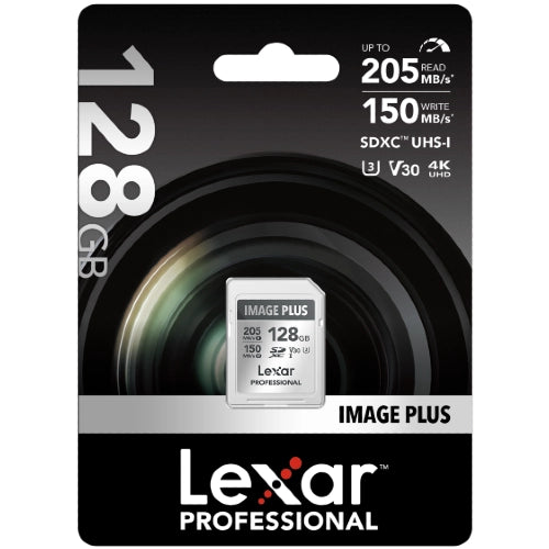 Lexar Image Plus SD Card UHS-I V30 R205/W150 MB/s - 128GB
