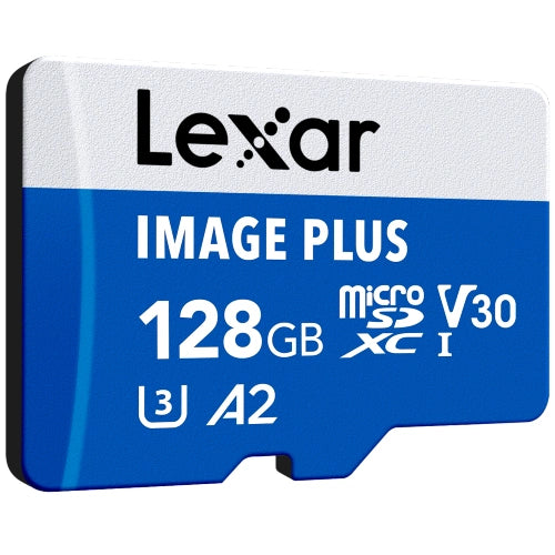 Lexar Image Plus MicroSD Card UHS-I V30 R100 MB/s - 128GB