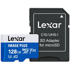 Lexar Image Plus MicroSD Card UHS-I V30 R100 MB/s - 128GB