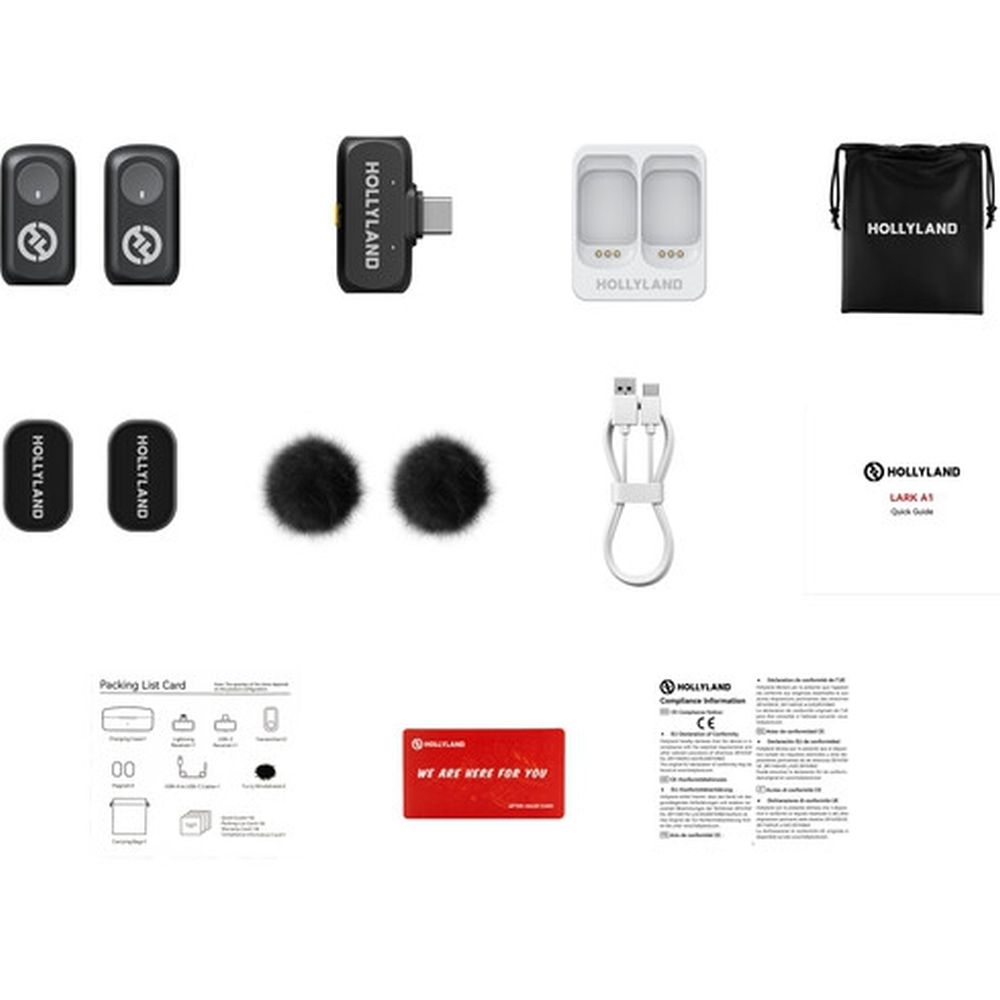 Hollyland LARK A1 Mini Duo USB-C Wireless Microphone