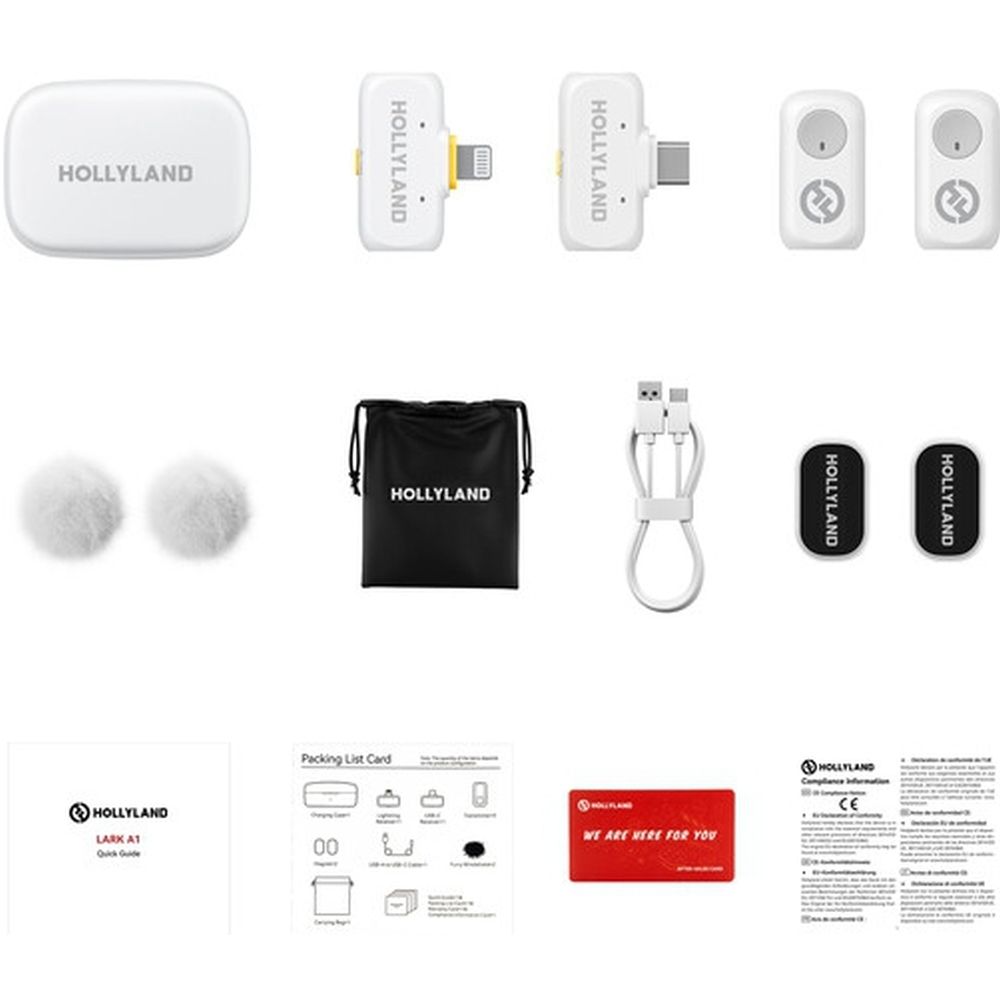 Hollyland LARK A1 Combo Wireless Microphone White