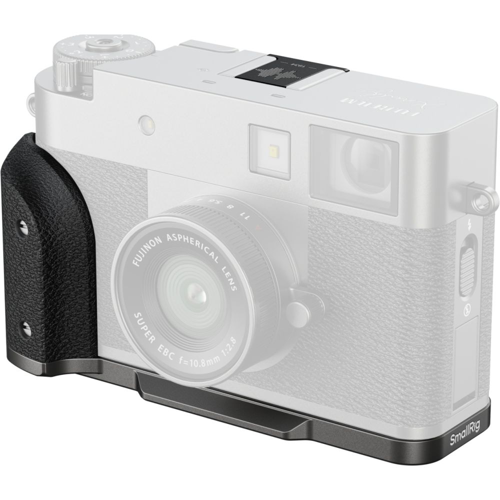 SmallRig 5217 L-Shaped Mount Plate with Silicone Handle for FUJIFILM X half, charcoal silver