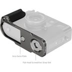 SmallRig 5217 L-Shaped Mount Plate with Silicone Handle for FUJIFILM X half, charcoal silver