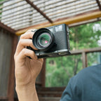 SmallRig 5217 L-Shaped Mount Plate with Silicone Handle for FUJIFILM X half, charcoal silver