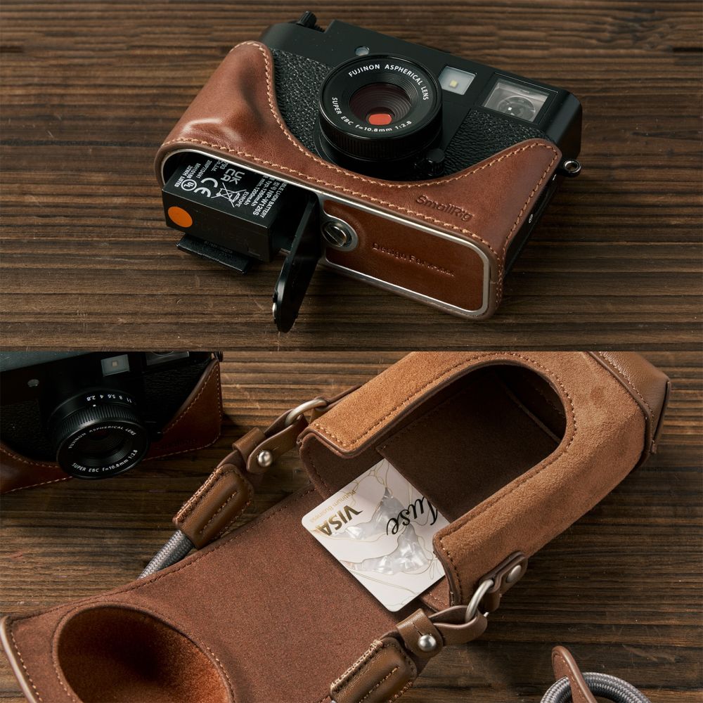 SmallRig 5218 Leather Case Kit for FUJIFILM X half, brown