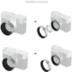 SmallRig 5393 Lens Hood for FUJIFILM X half, silver