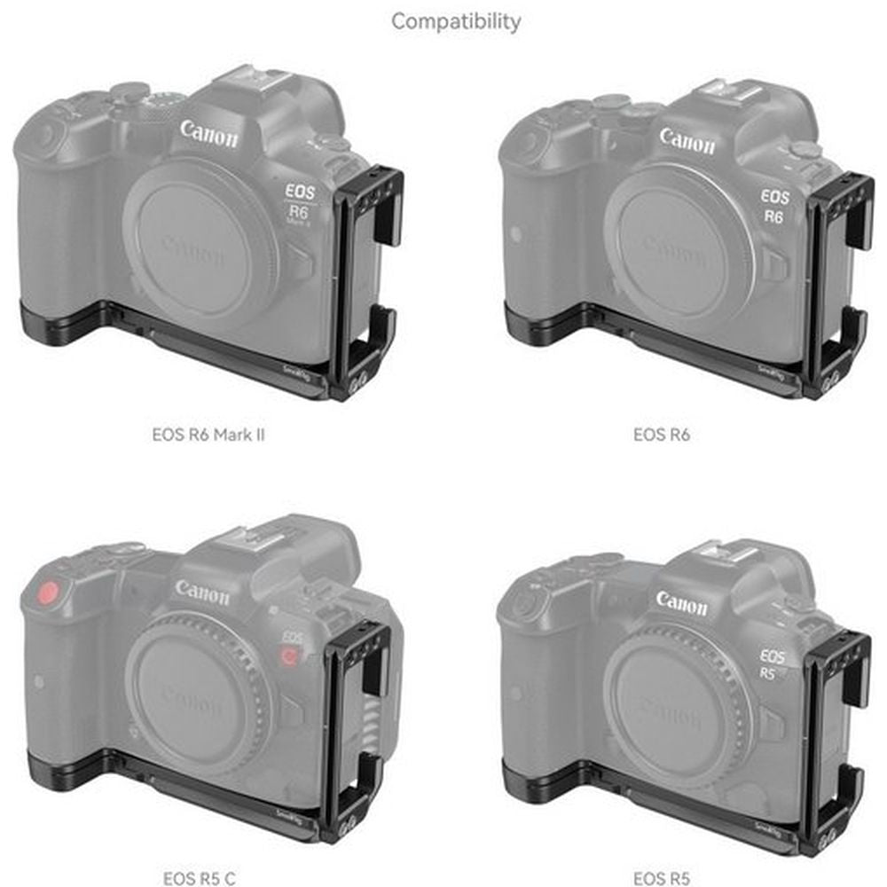 SmallRig 4160B L-Shape Mount Plate for Canon EOS R6 Mark II / R5 / R5 C / R6