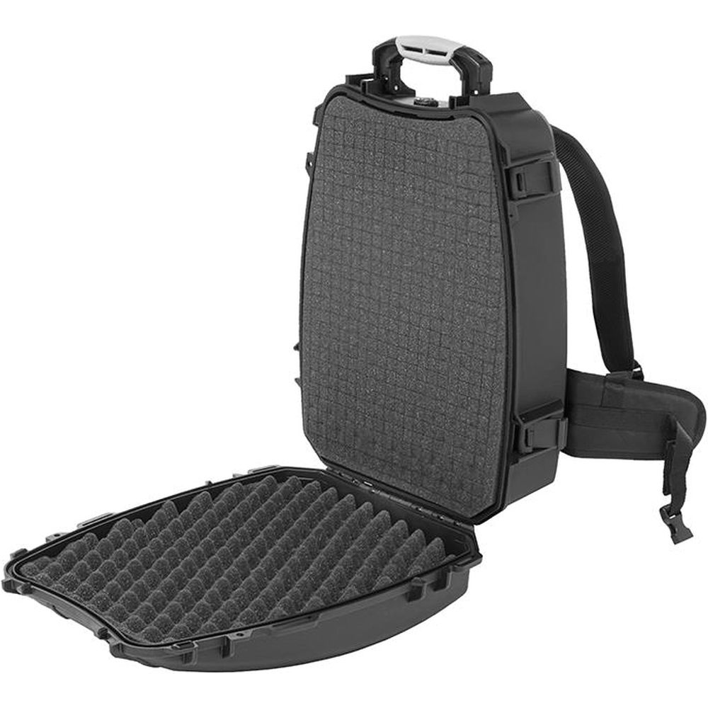 HPRC 3600 backpack black with orange handle + cubed foam