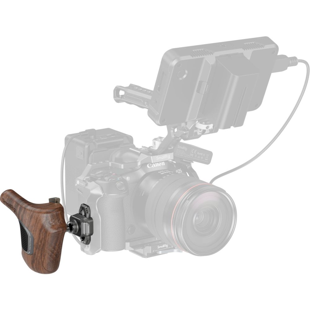 SmallRig 5192 "ImageGrip" Series Wooden Handle with NATO Clamp (Right Side)