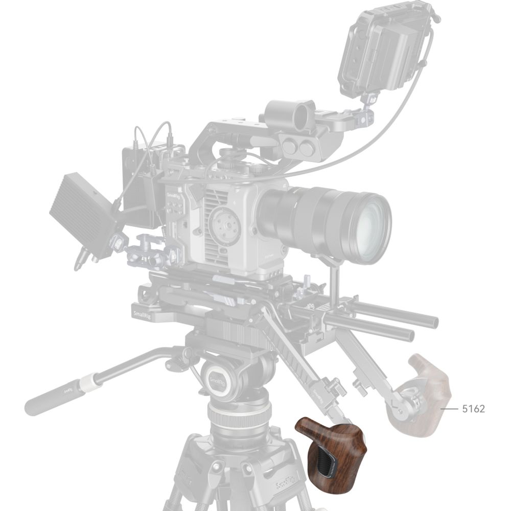 SmallRig 5193 "ImageGrip" Series Wooden Handle with ARRI Rosette (Right Side)