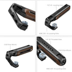 SmallRig 5250 Wooden Top Handle with Cold Shoe Mount