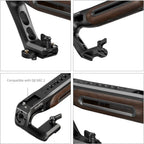 SmallRig 5251 Wooden Top Handle with NATO Clamp
