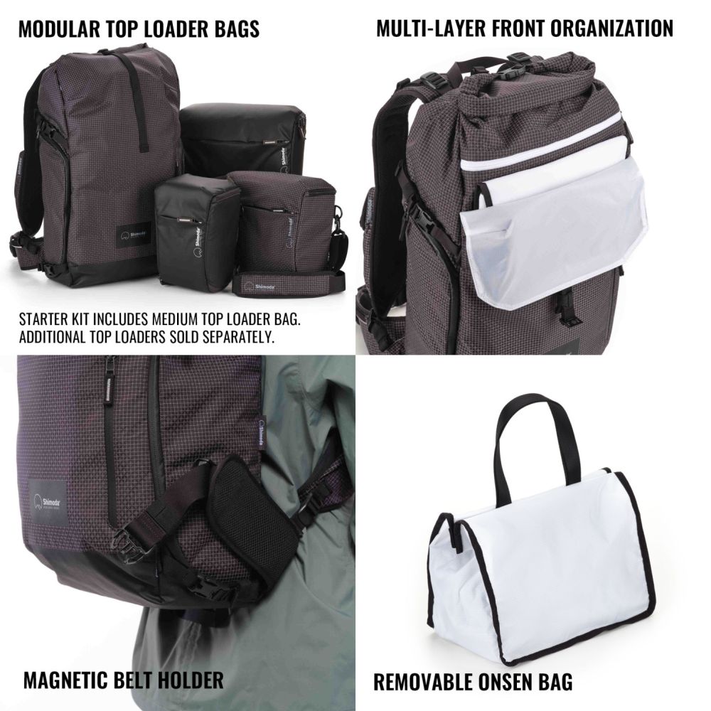 Shimoda Backpack Sidecountry 32 Starter Kit - black/white - 520-355