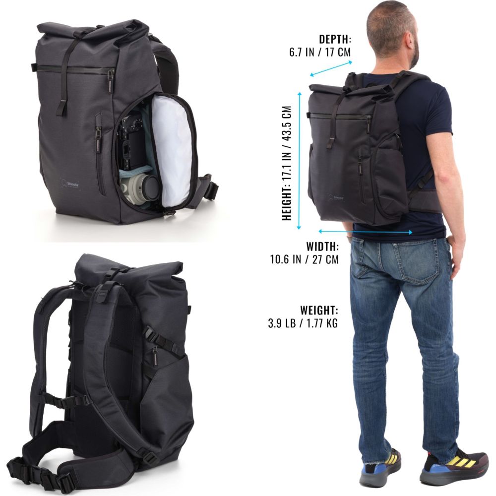 Shimoda Backpack Side Street 22 Starter Kit - anthracite - 520-380