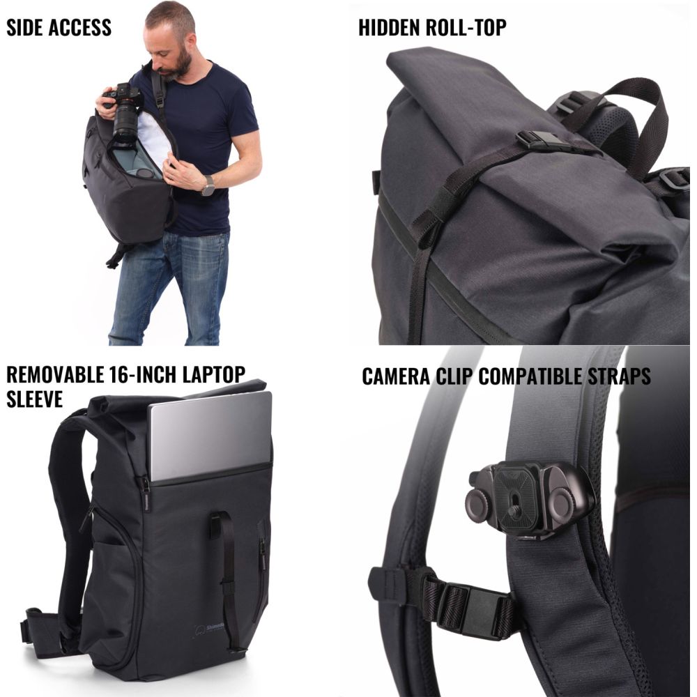 Shimoda Backpack Side Street 22 Starter Kit - anthracite - 520-380