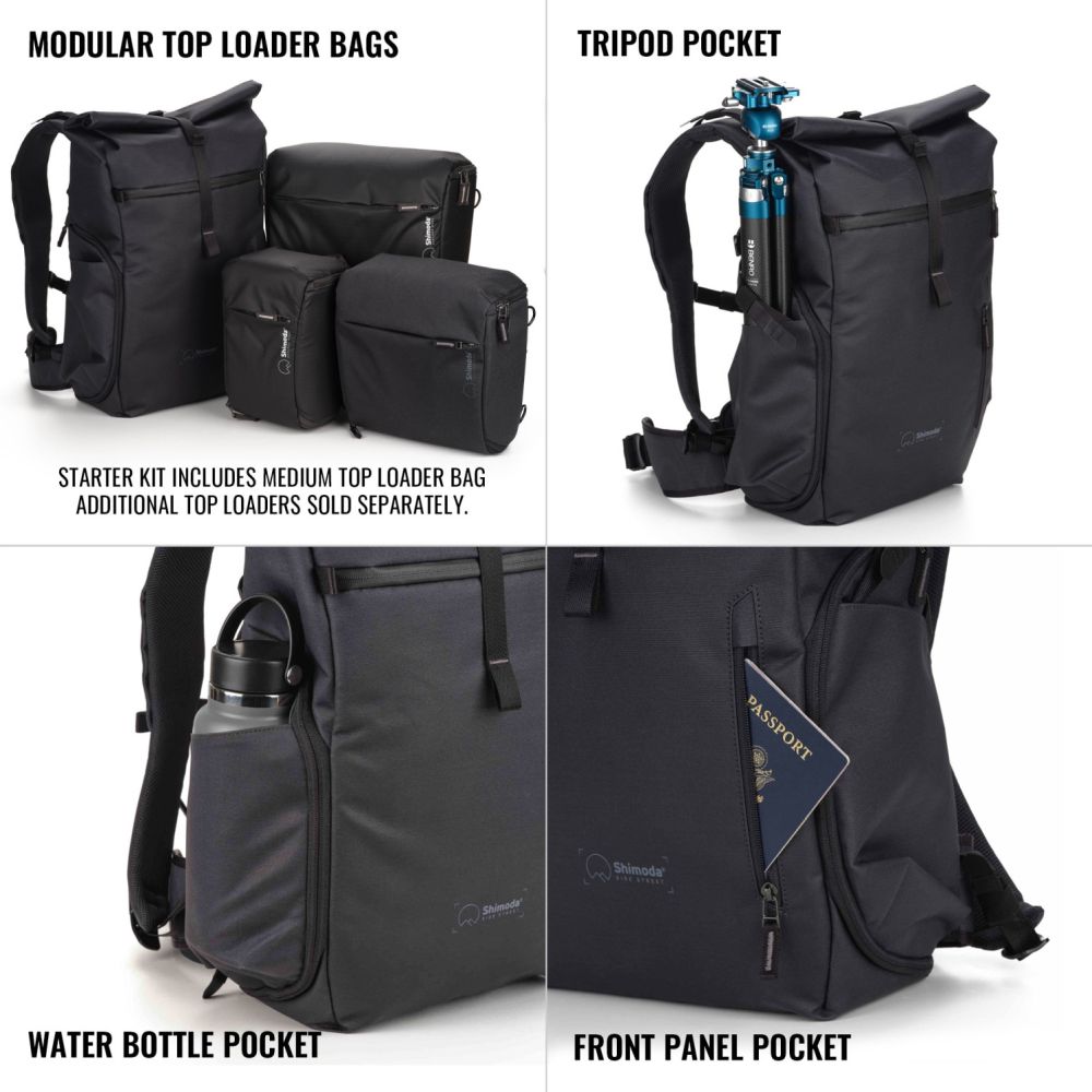 Shimoda Backpack Side Street 22 Starter Kit - anthracite - 520-380