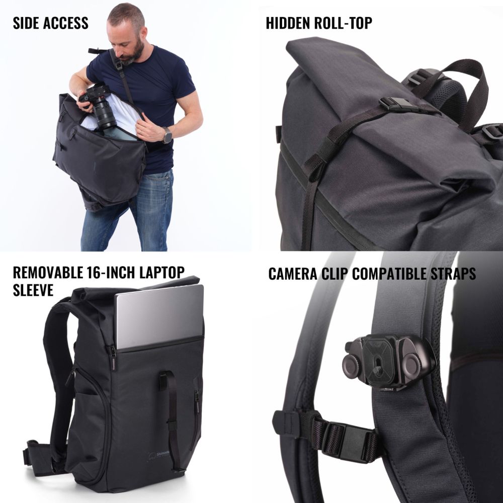 Shimoda Backpack Side Street 28 Starter Kit - anthracite - 520-382
