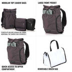 Shimoda Backpack Side Lite 22 Starter Kit - black/white - 520-371