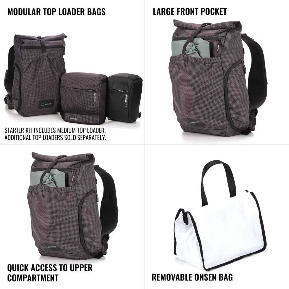 Shimoda Backpack Side Lite 22 Starter Kit - black/white - 520-371
