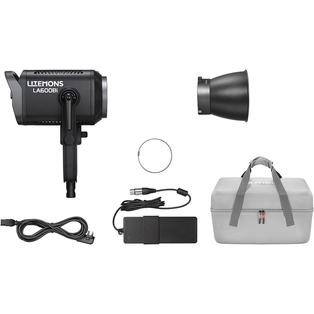 Godox Litemons LA600BI BI Color LED Video Light with Carry bag (black)