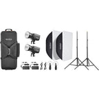 Godox Litemons LA200R K2 RGB LED Light 2 Light Kit (black)