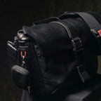 Wotancraft Pilot Travel Camera Bag 7L - black leather